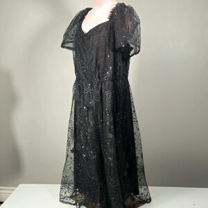 NWT Black Beaded Evening Dress - Elegant Sparkle